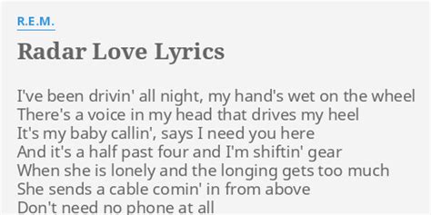 radar love song meaning